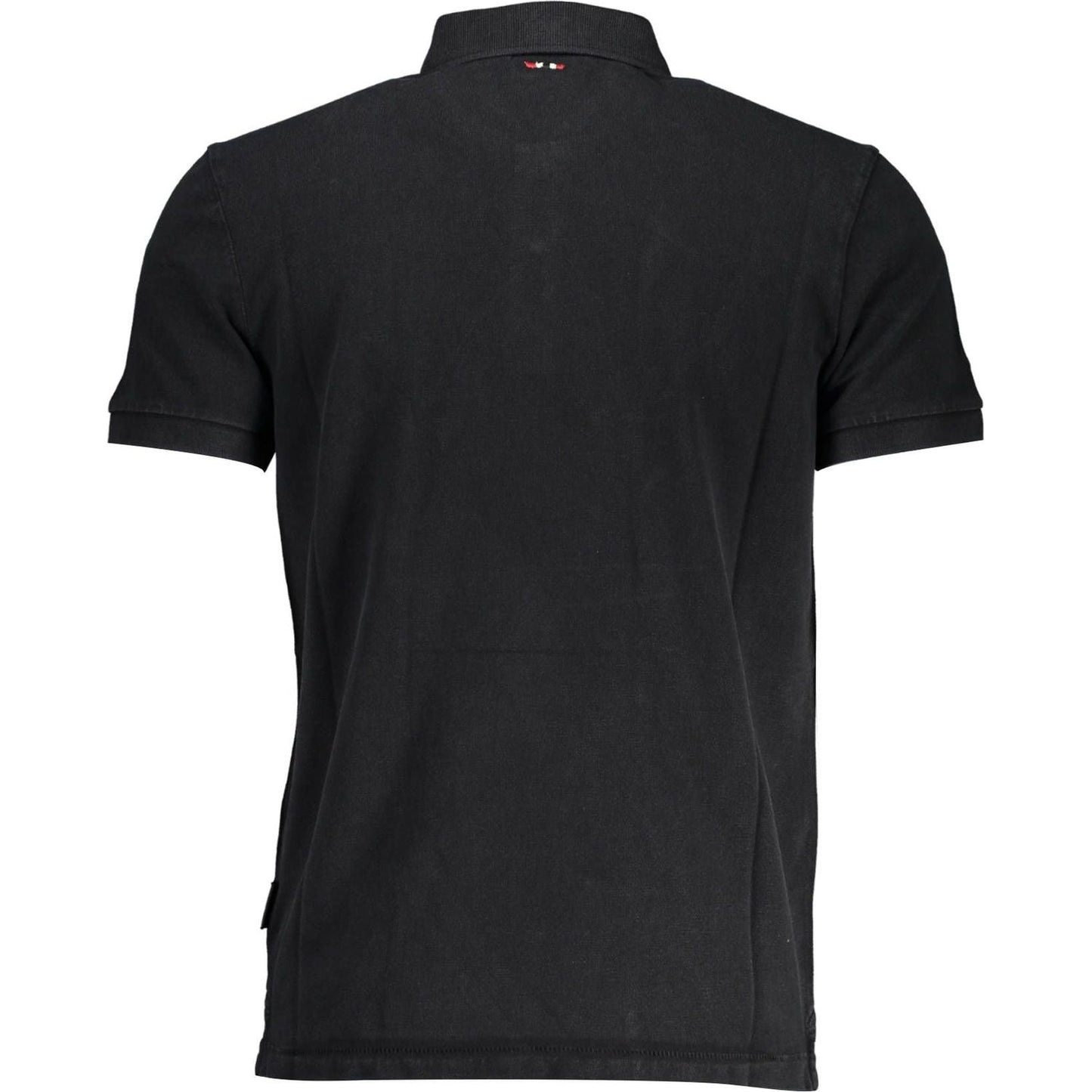 Napapijri Black Cotton Polo Shirt