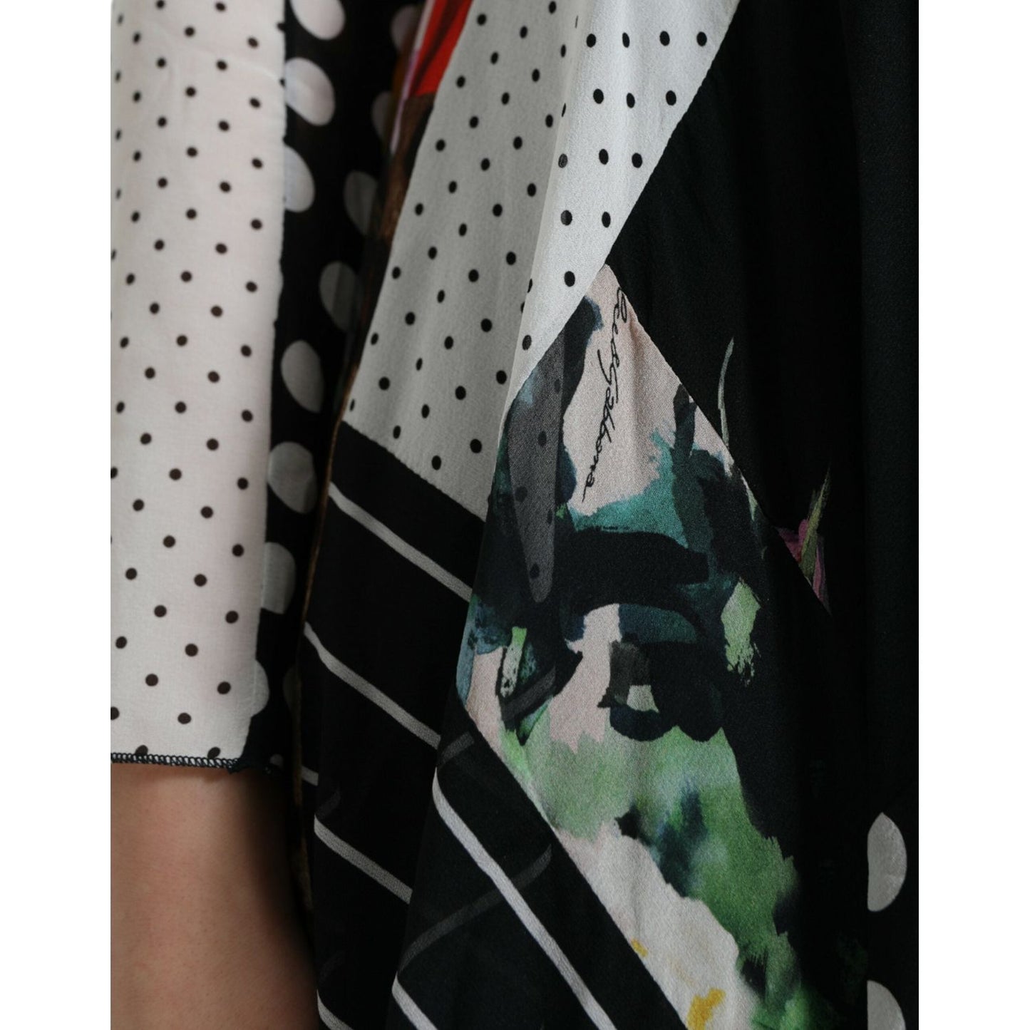 Dolce & Gabbana Multicolor Patchwork Floral Leopard Dress Dolce & Gabbana