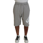 Dsquared² Gray Printed Pull On Men Casual Bermuda Shorts PAN74468-48