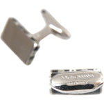 Dolce & Gabbana Silver Plated Metal Brass Pin Men Cufflinks Cufflinks Dolce & Gabbana Gray