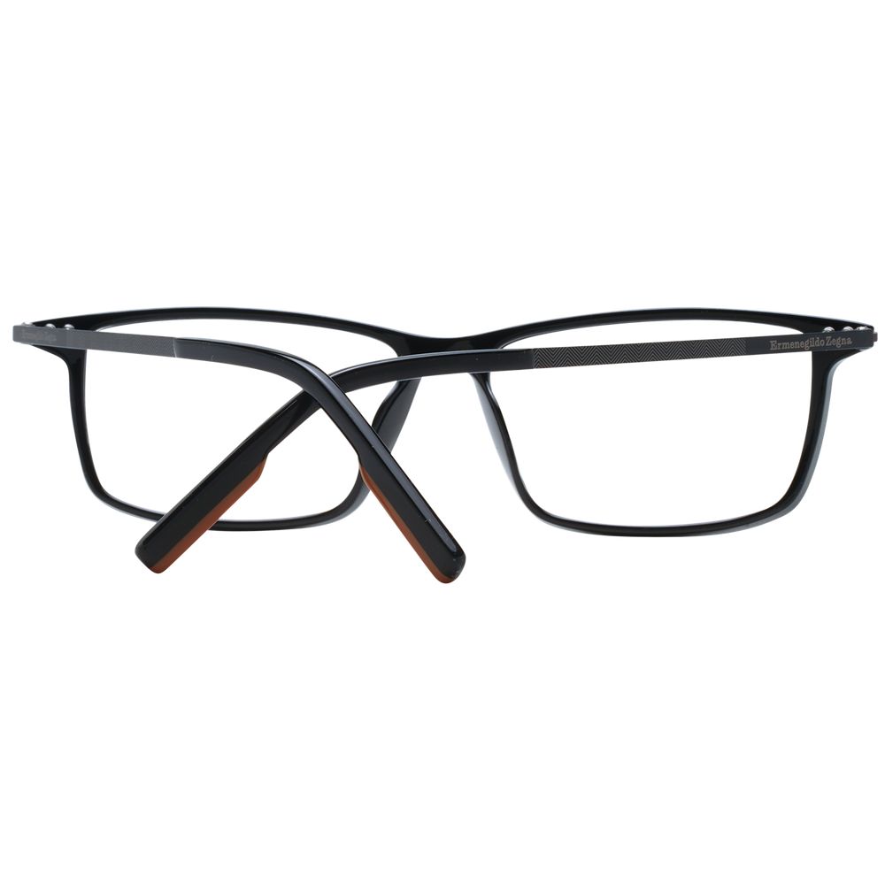 Ermenegildo Zegna Black Plastic Glasses (Frames) Ermenegildo Zegna