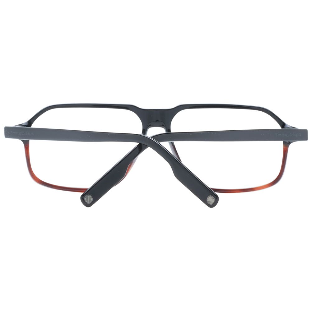 Ermenegildo Zegna Black Plastic Glasses (Frames) Ermenegildo Zegna