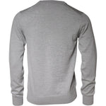 Dolce & Gabbana Light Gray Wool Crew Neck Pullover Sweater TSH86993-48