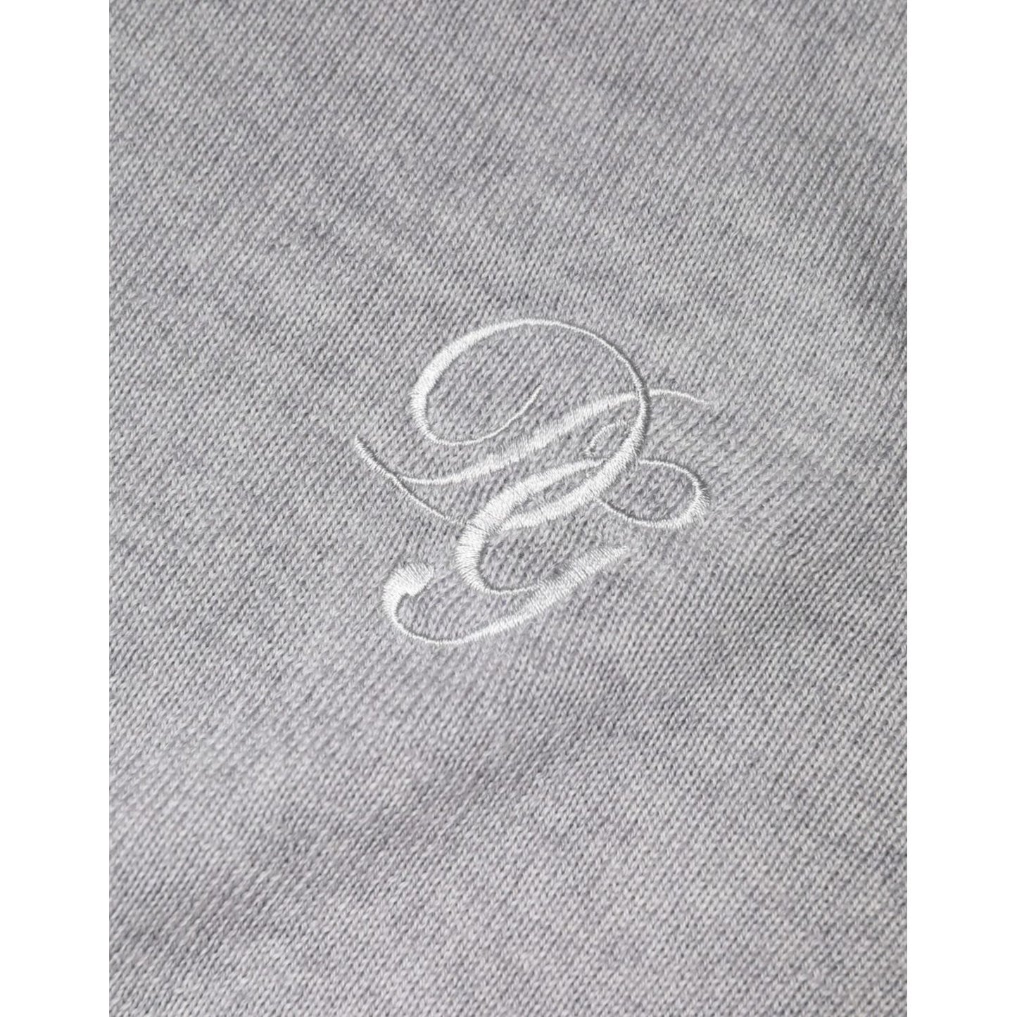 Dolce & Gabbana Light Gray Wool Crew Neck Pullover Sweater TSH86993-48