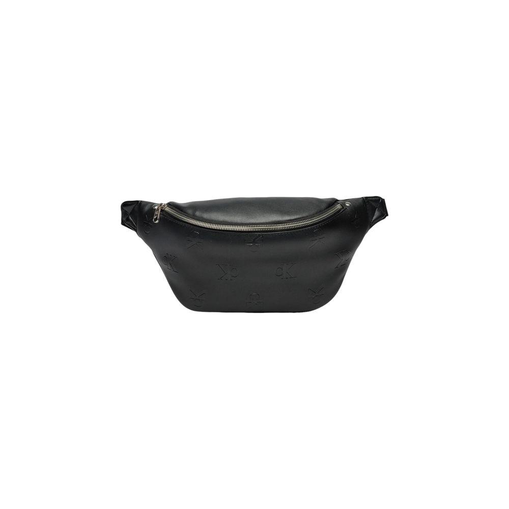 Calvin Klein Jeans black polyethylene men's bag, Fall/Winter collection, made from 100% polyurethane with zip closure.