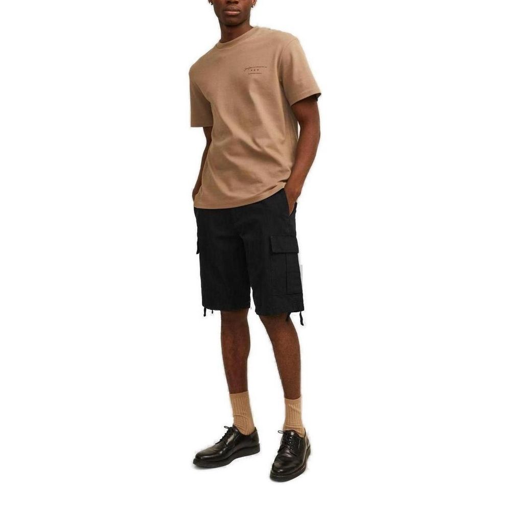 Jack Jones Black Cotton Bermuda Shorts Jack Jones