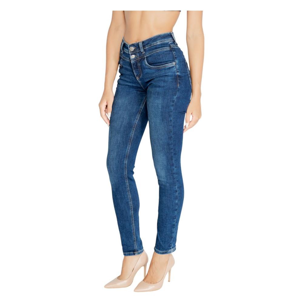 Street One Blue Cotton Jeans & Pant