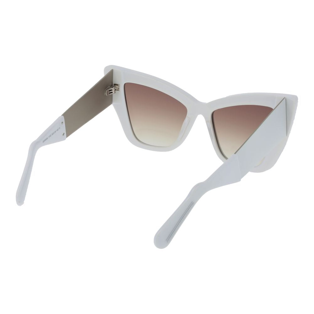 GCDS White Acetate Sunglasses GCDS