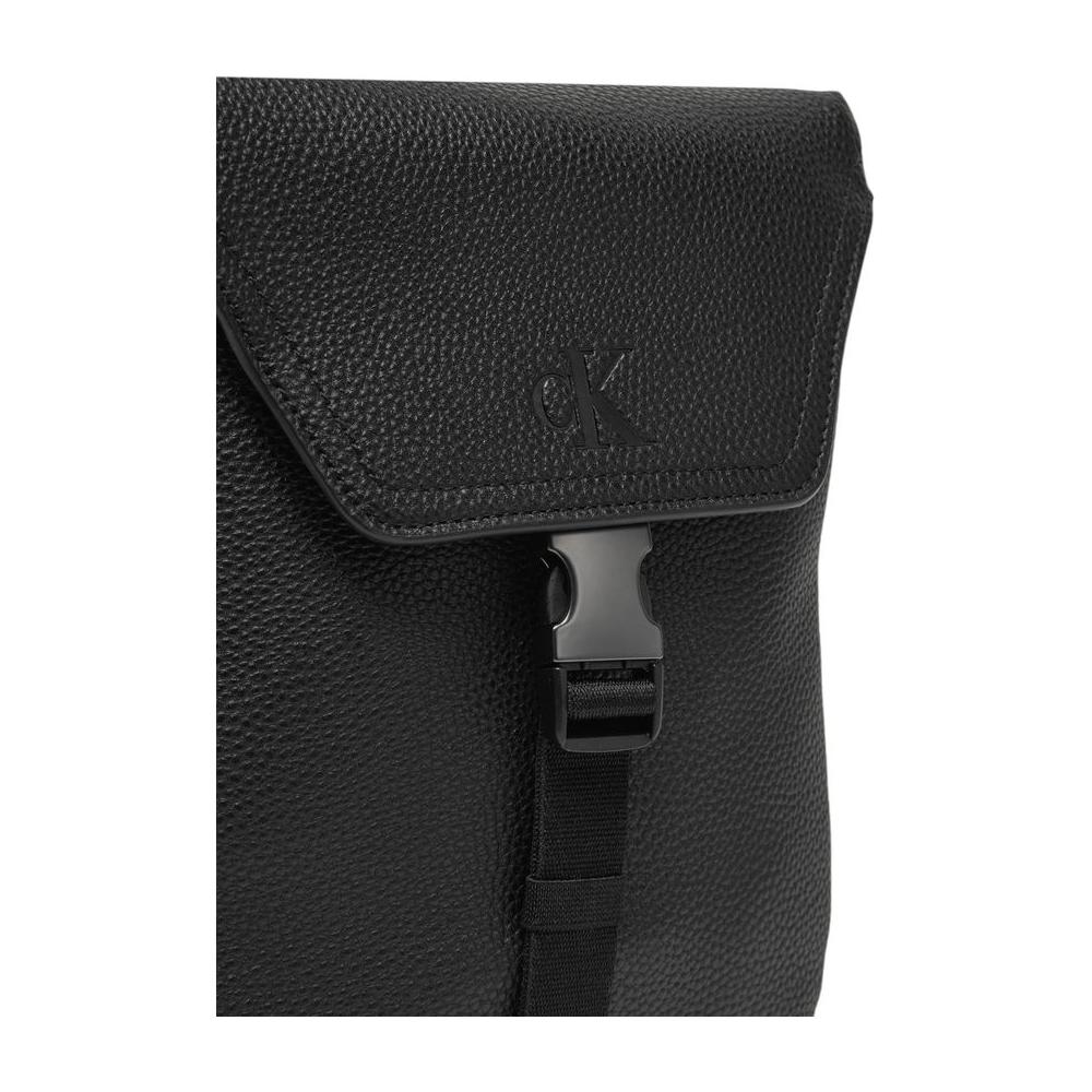 Calvin Klein Black Polyethylene Messenger Bag