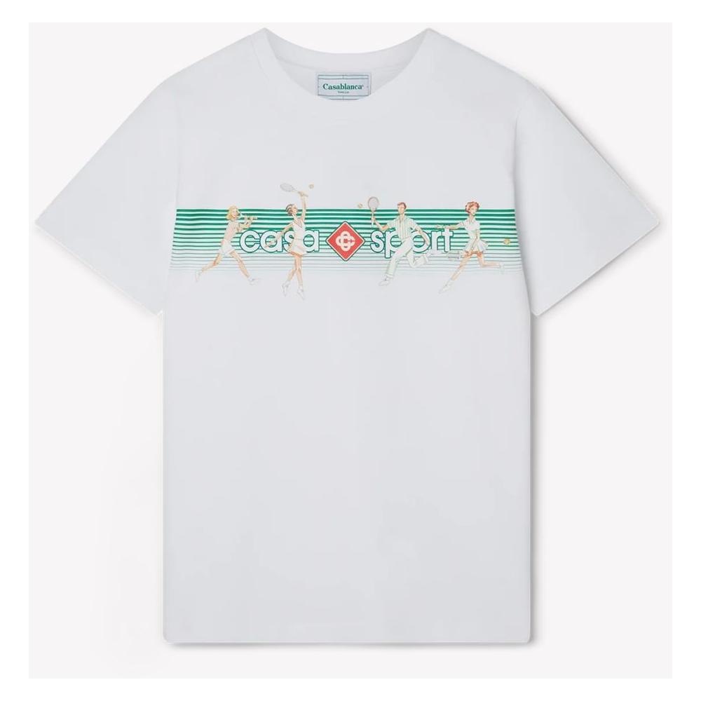 Casablanca White Cotton T-Shirt