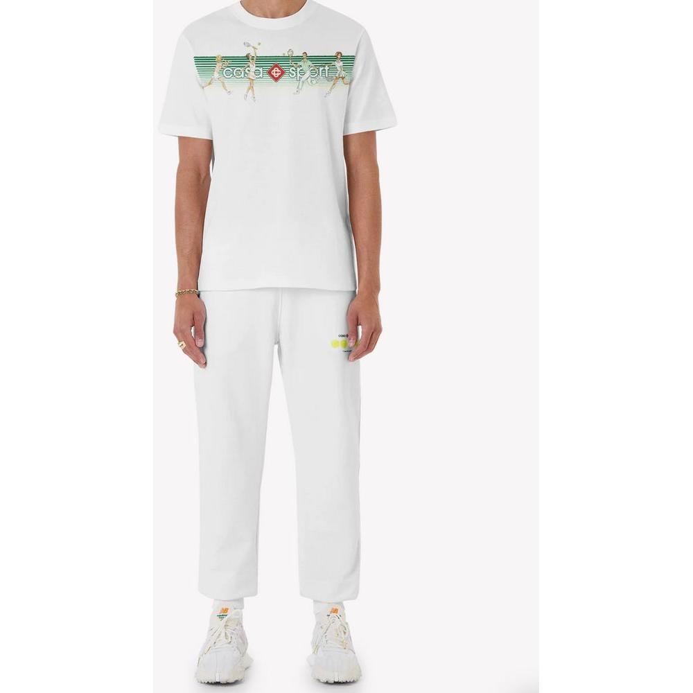Casablanca White Cotton T-Shirt