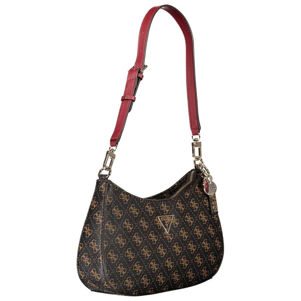 Guess Jeans Brown Polyethylene Handbag