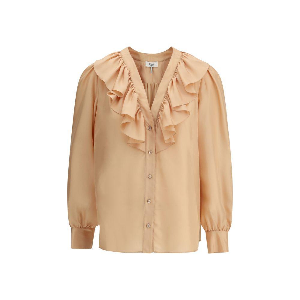Chloé Ruffle Shirt CH-CH25UHT674896H7-IT38 | S
