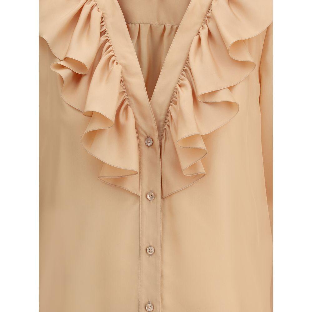 Chloé Ruffle Shirt CH-CH25UHT674896H7-IT38 | S