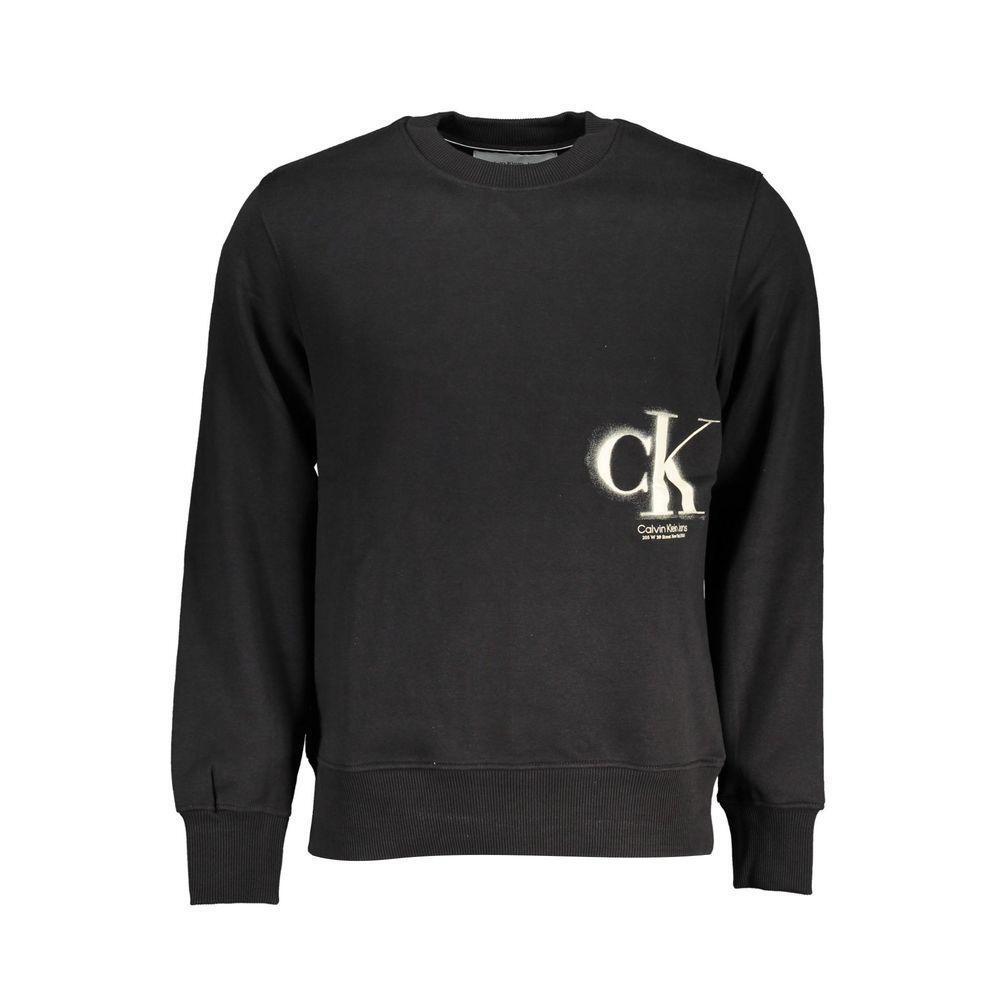 Calvin Klein Black Cotton Sweater CA-21383-XL