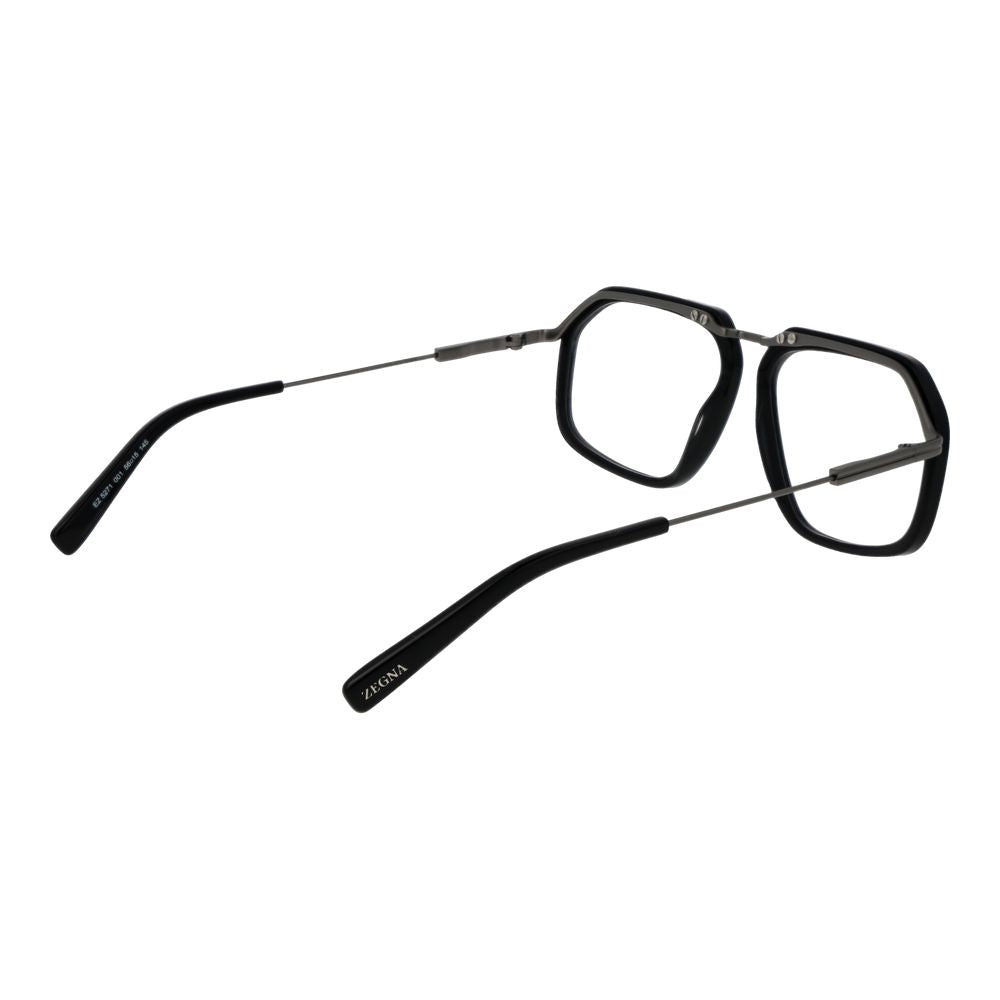 Ermenegildo Zegna Black Metal Glasses (Frames) Ermenegildo Zegna