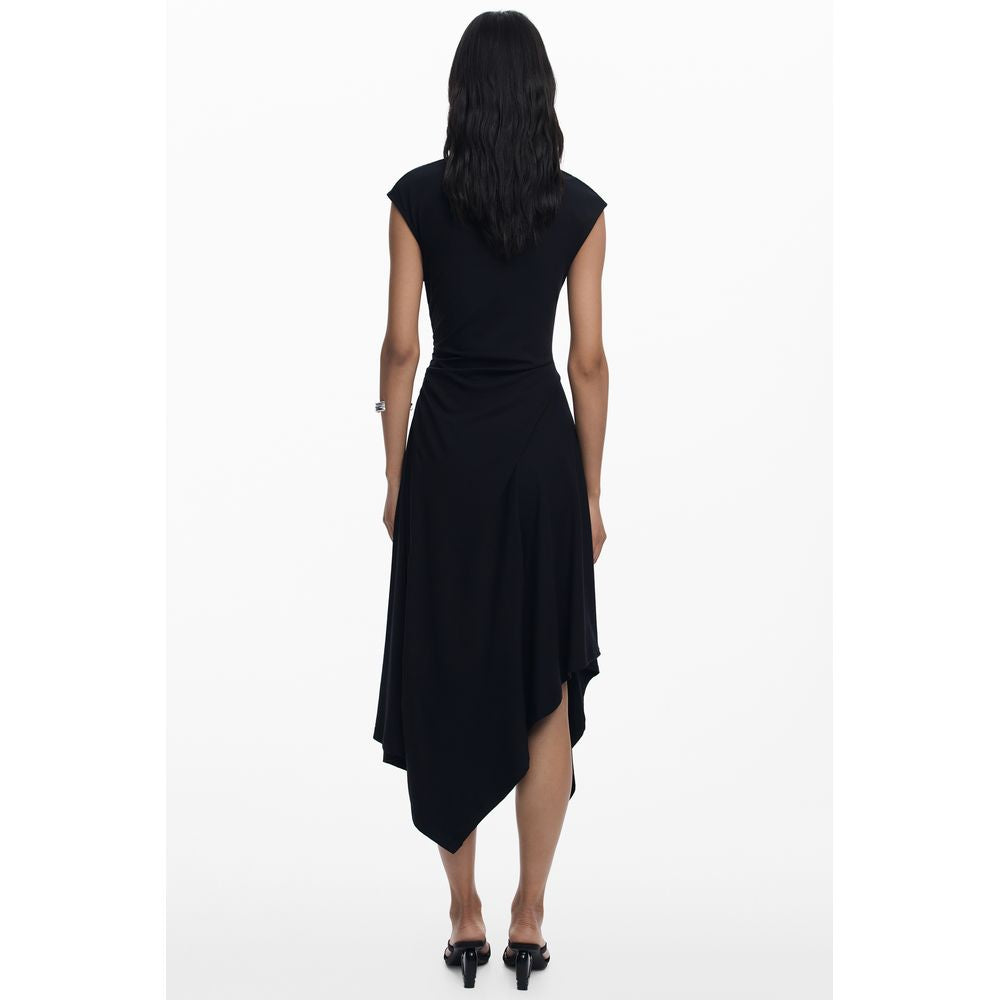Desigual Black Cotton Women Dress DE-39746-XS