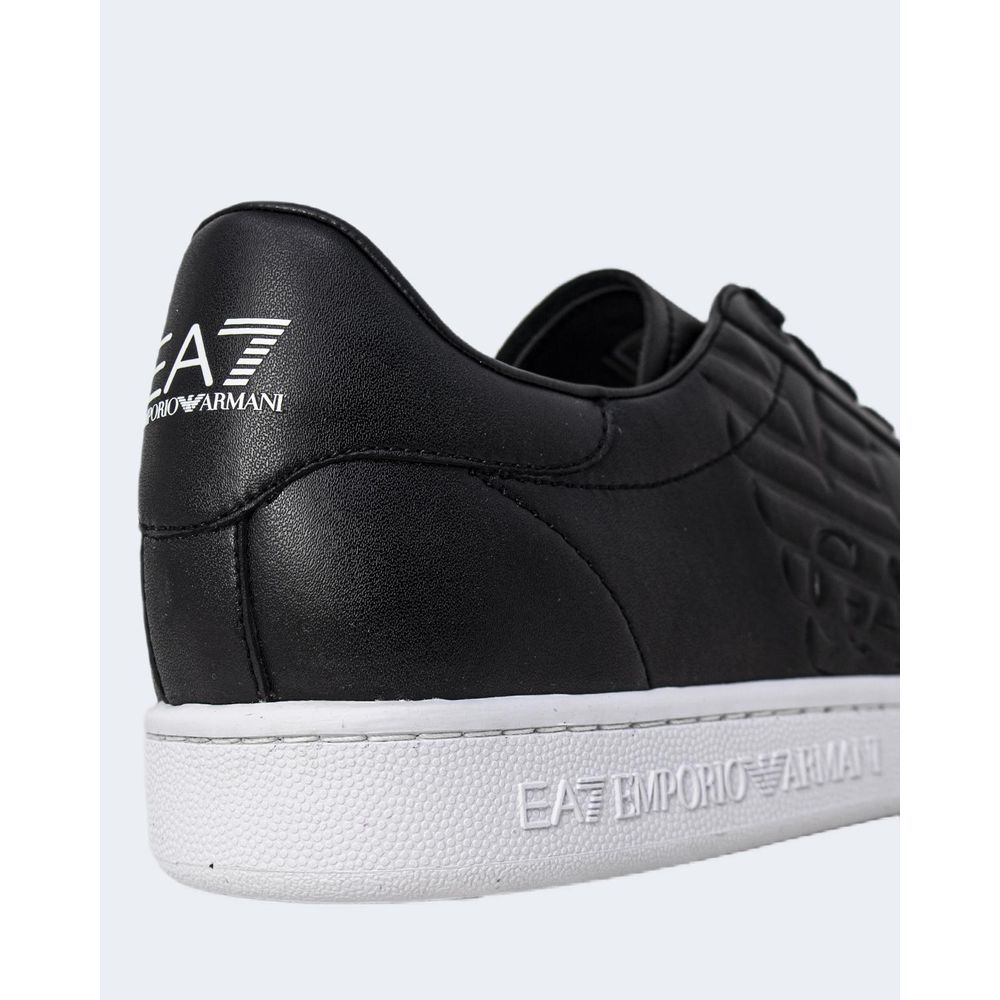 EA7 Emporio Armani Black And White Polyethylene Low Top Sneakers EA7 Emporio Armani