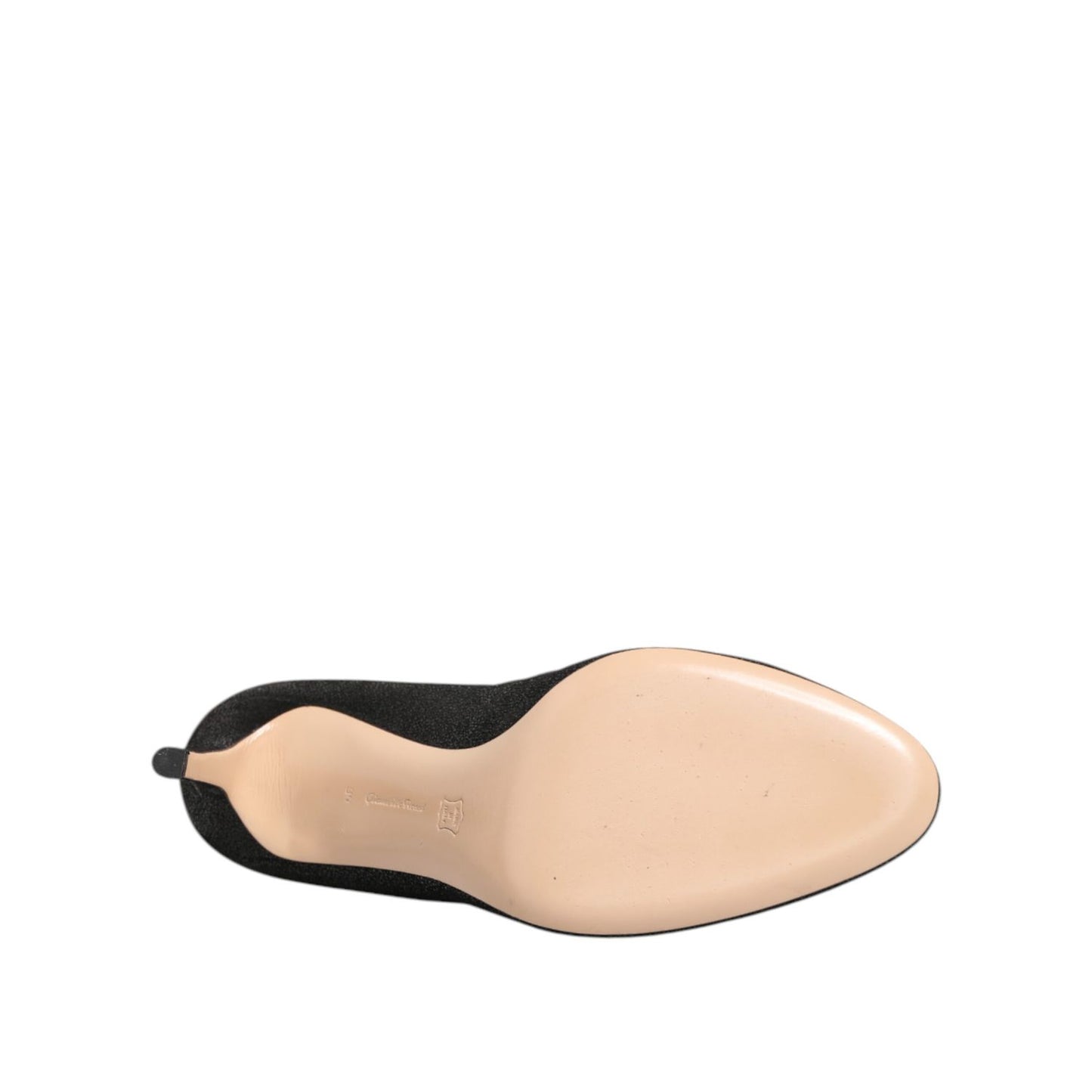 Gianvito Rossi Metallic Black Pump Stiletto Heels Shoes Gianvito Rossi