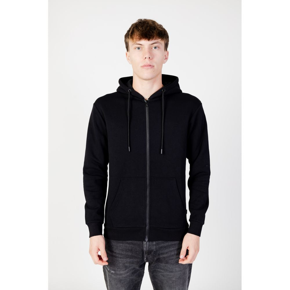 Jack Jones Black Polyester Hoodie Jack Jones