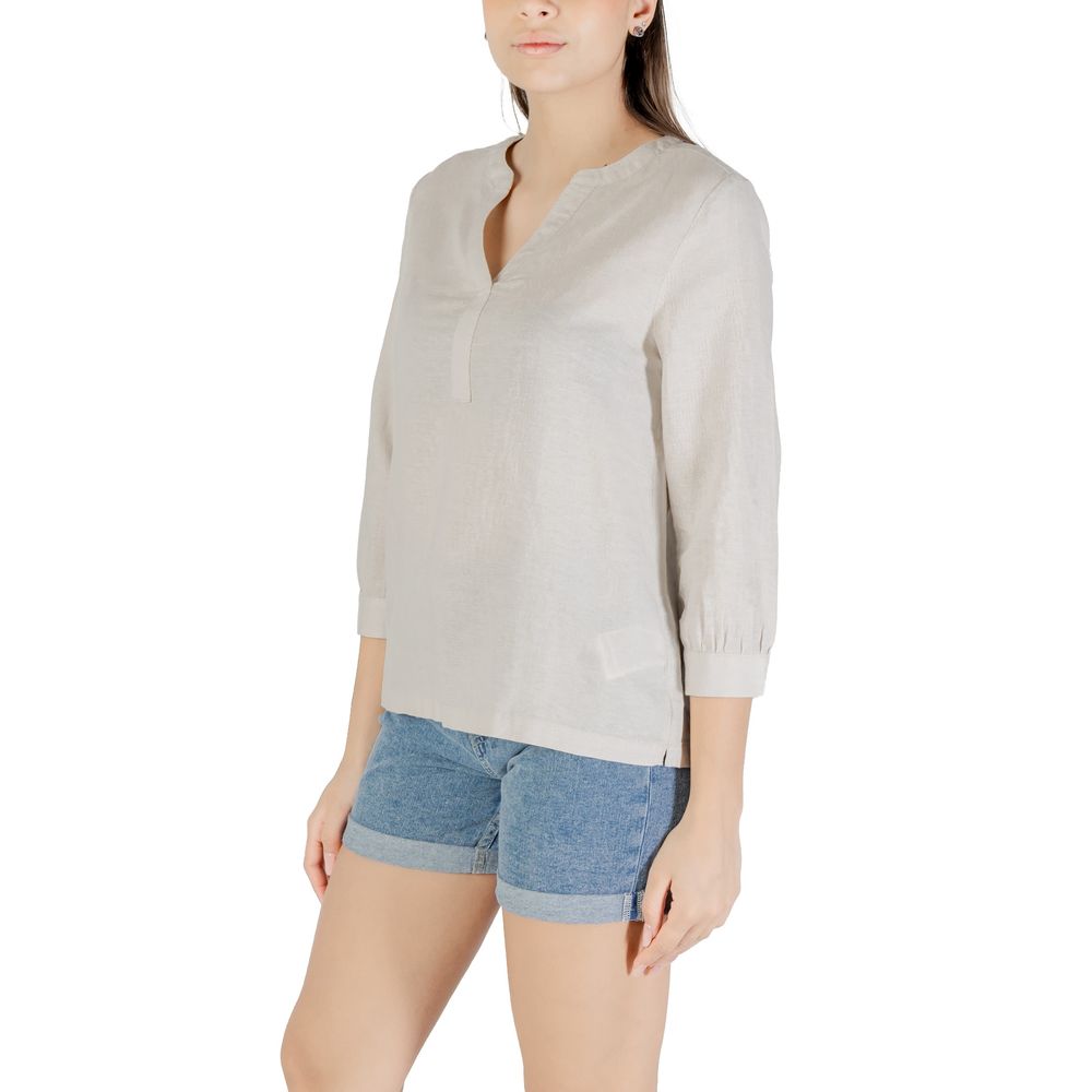 Street One Beige Linen Blouse Street One