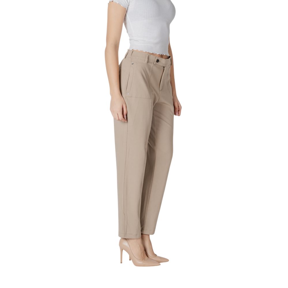 Street One Beige Viscose Pant Street One