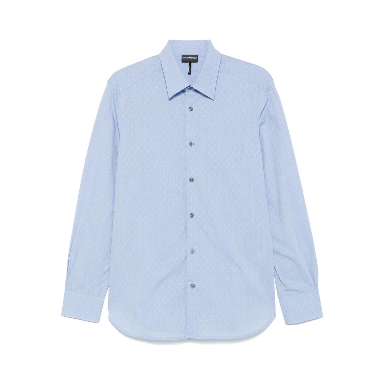 Emporio Armani Shirts Clear Blue