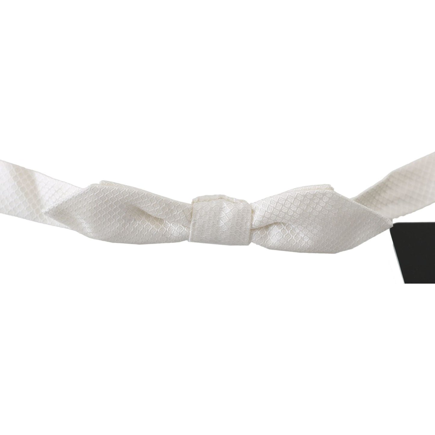 Dolce & Gabbana White 100% Silk Slim Adjustable Neck Papillon Men Tie 1728,67345645728,Accessories,Bowties - Ties and Formal Accessories - Accessories,Dolce & Gabbana,Material: 100% Silk,Men,Men - Accessories,New with tags,Ties & Bowties - Men - Accessori