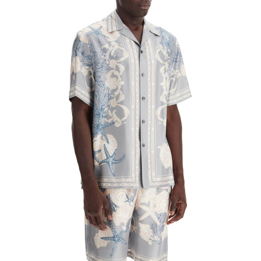 Versace baroque printed silk bowling shirt Shirts Versace