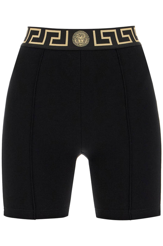 Versace "sporty shorts with greek band