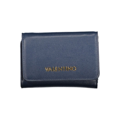 Mario Valentino Blue Polyurethane Women's Wallet