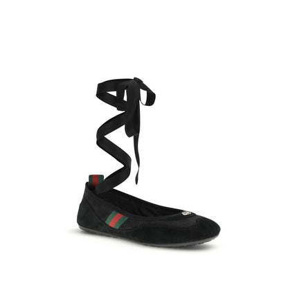 Gucci Black Fabric Ballet Flats 1728,72470364320,Ballet Flats - Flats - Shoes,Black,EU37.5/US7.5,EU37/US7,EU38.5/US8.5,EU38/US8,EU39/US9,EU40/US10,Flats - Shoes,Gucci,New with tags,Shoes,Women