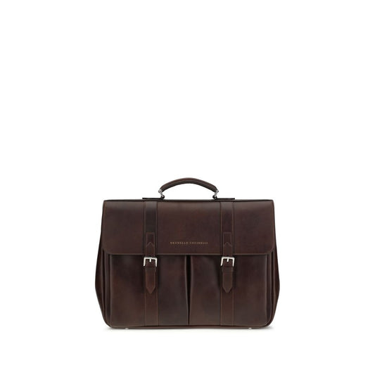 Brunello Cucinelli Bordeaux Calf Leather Bos Taurus Luggage And Travel 1728,72470364320,Bags,Bordeaux,Brunello Cucinelli,Luggage and Travel - Bags,Men,New with tags