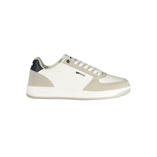 Gas White Polyester Athletic Sneakers 1728,67403481248,Athletic - Sneakers - Shoes,EU40/US7,EU41/US8,EU42/US9,EU43/US10,EU44/US11,EU45/US12,EU46,Gas,Men,New with tags,Shoes,Sneakers - Shoes,White