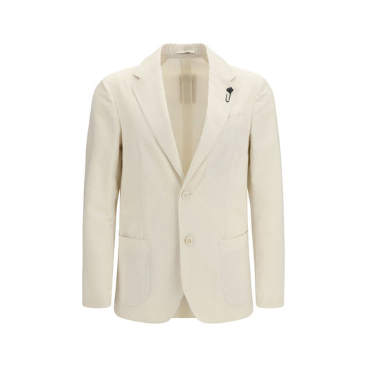 Lardini White Cotton Blazer 1728,72470364320,Blazers - Suits & Blazers - Clothing,Clothing,IT46 | S,IT50 | L,IT52 | XL,IT54 | XXL,Lardini,Men,New with tags,Suits & Blazers - Clothing,White