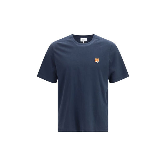 Maison Kitsuné Blue Cotton T-Shirt 1728,72470364320,Blue,Clothing,L,M,Maison Kitsuné,Men,New with tags,S,T-Shirts - Clothing,XL