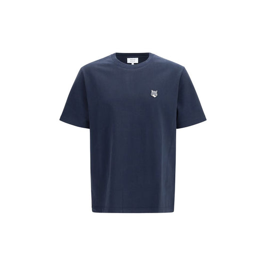 Maison Kitsuné Blue Cotton T-Shirt 1728,72470364320,Blue,Clothing,L,M,Maison Kitsuné,Men,New with tags,S,T-Shirts - Clothing,XL