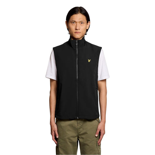 Lyle & Scott Black Polyester Sleveless Jacket 1728,71956299936,Black,Clothing,IT44 | S,IT46 | M,IT48 | L,IT52 | XL,Jackets & Coats - Clothing,Lyle & Scott,Men,New with tags,Sleveless Jacket - Jackets & Coats - Clothing