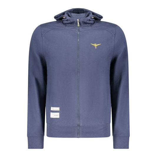 Accademia Militare Blue Cotton Sweatshirt 1728,3XL,67403481248,Accademia Militare,Blue,Clothing,L,M,Men,New with tags,S,Sweaters - Clothing,Sweatshirts - Sweaters - Clothing,XL,XXL
