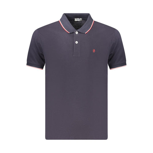 Coveri Moving Blue Cotton Men's Polo