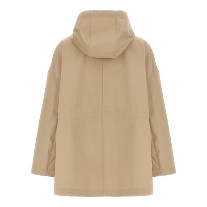 Moncler Beige Cotton Parka