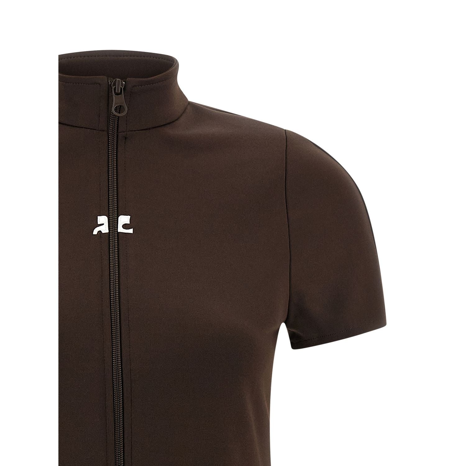 Courrèges Brown Polyester Short Dress