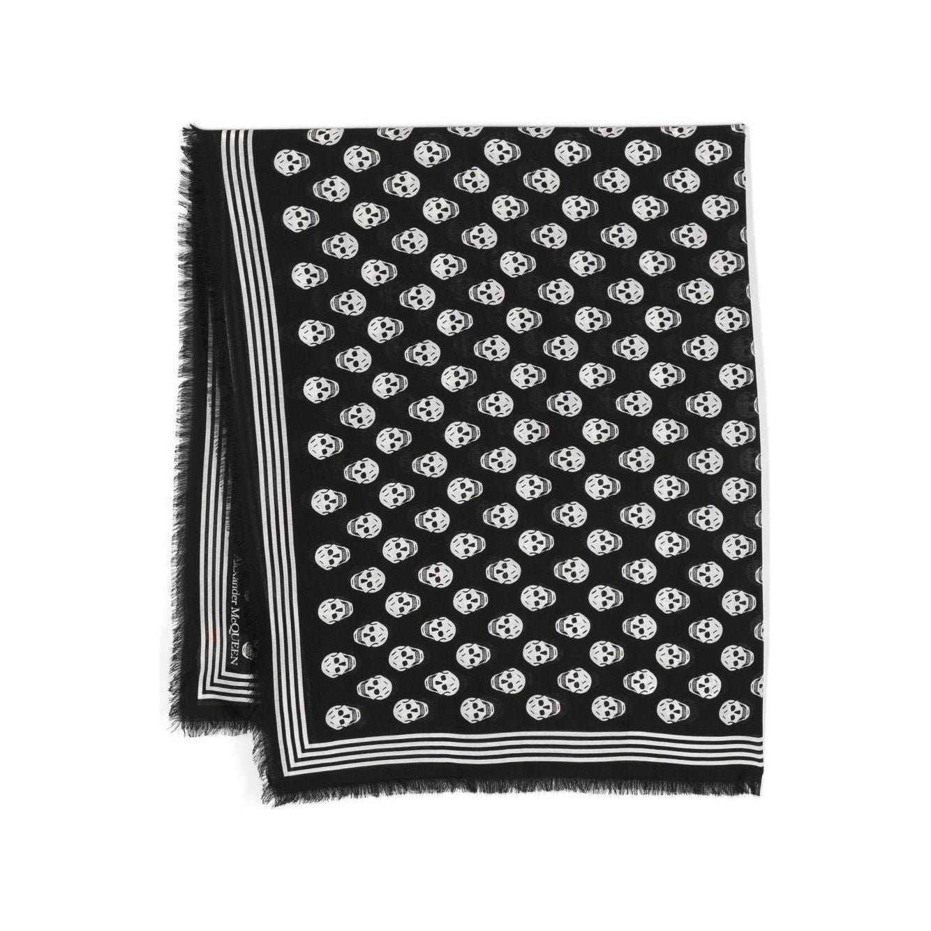 Alexander McQueen Scarfs Black Scarves Hats & Gloves Alexander Mcqueen