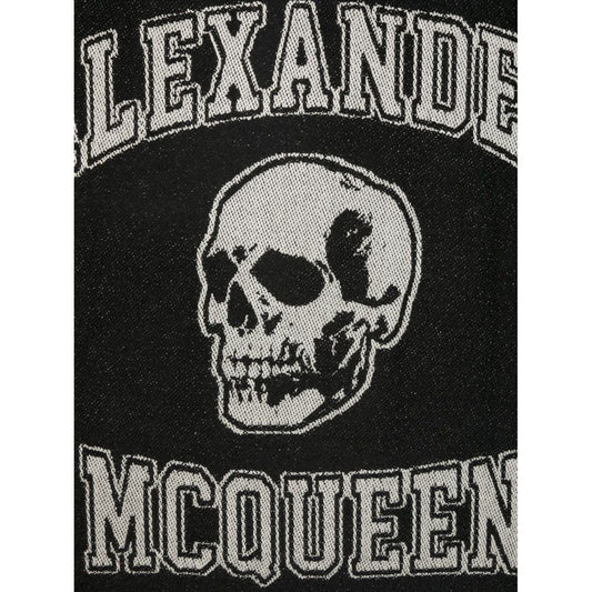 Alexander McQueen logo-print wool Scarf Black Scarves Hats & Gloves Alexander Mcqueen