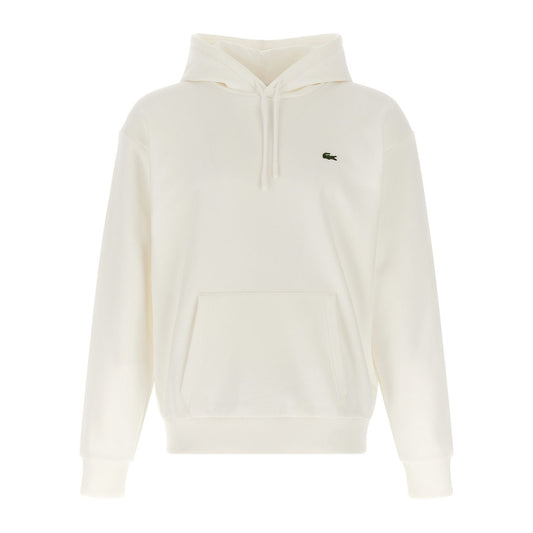 Lacoste White Cotton Sweatshirt