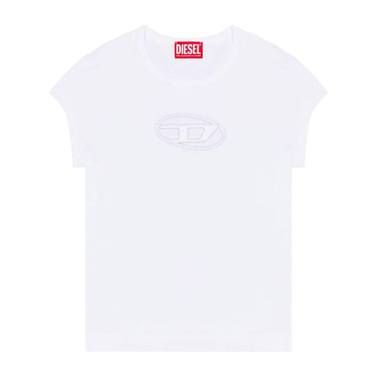 Diesel T-shirts and Polos White Topwear Diesel