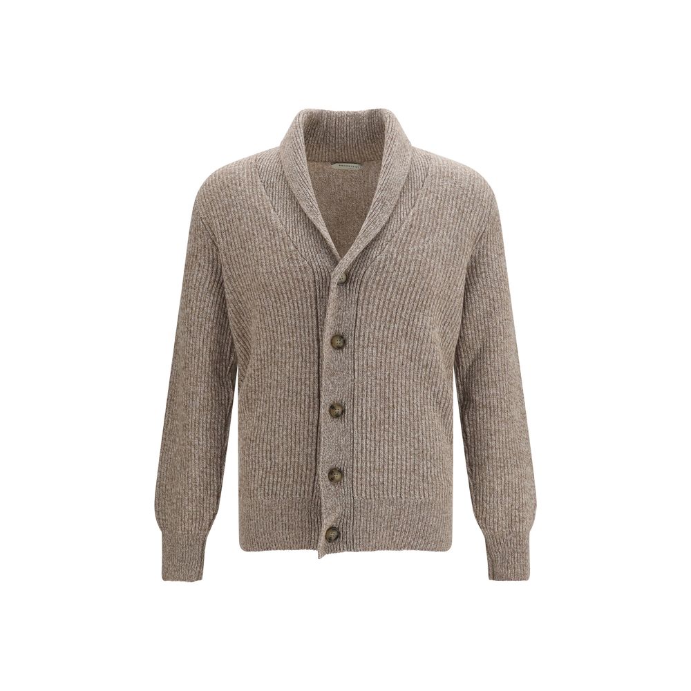 Brooksfield Beige Wool Oves Aries Cardigan