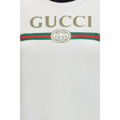 Gucci White Cotton T-Shirt