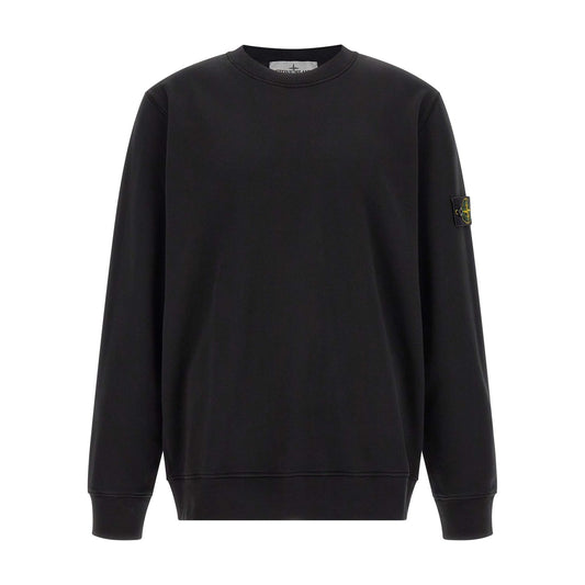 Stone Island Black Cotton Sweatshirt