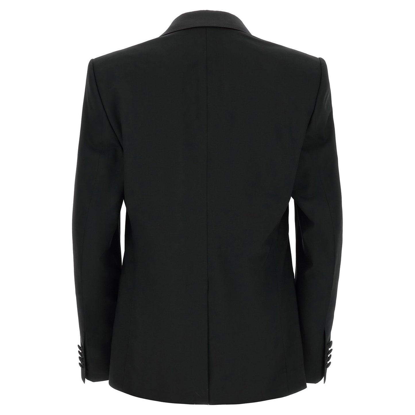Dolce & Gabbana Black Virgin Wool Two-Piece Suit